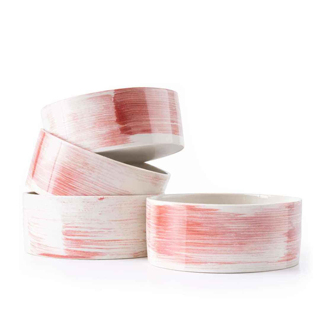 Pink Brush Bowl Kase resmi