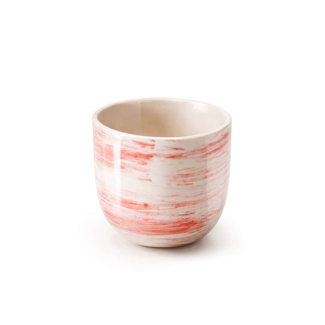 Pink Brush Espresso Fincan resmi