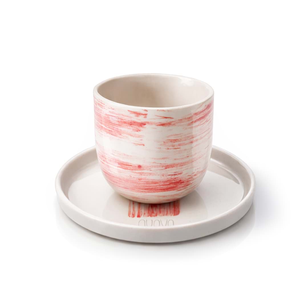 Pink Brush Espresso Set resmi