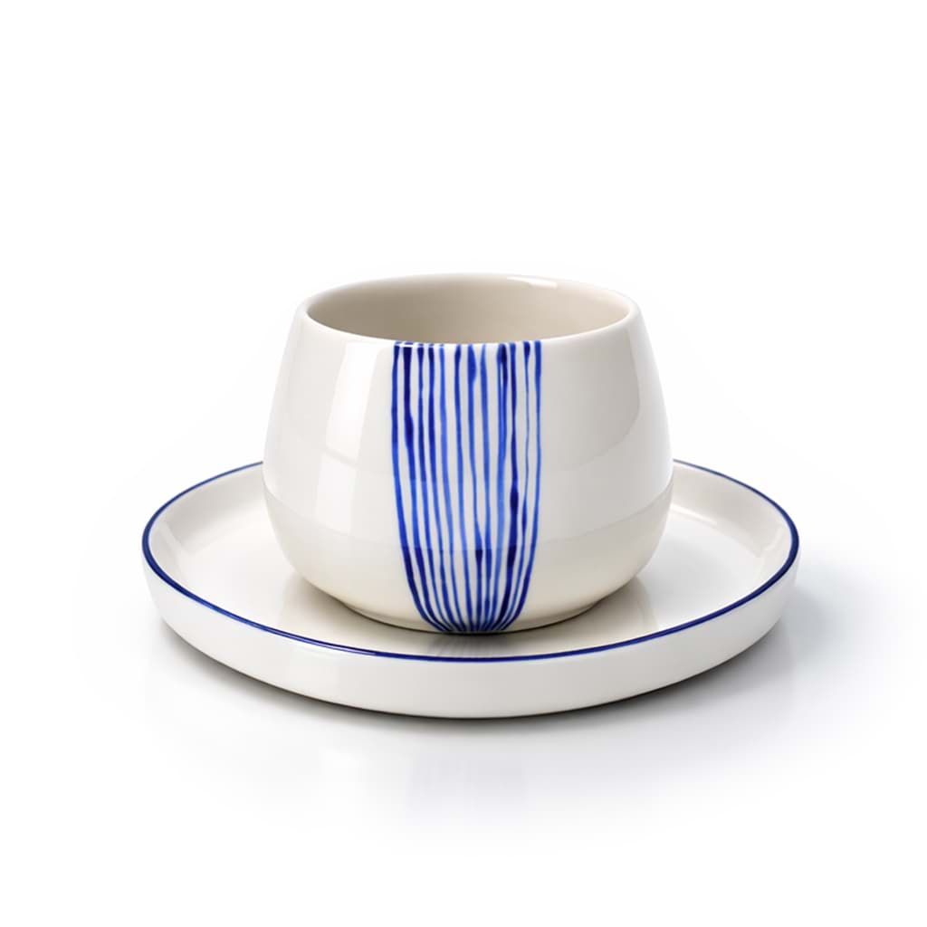 Lines Curve Espresso Set Mavi resmi